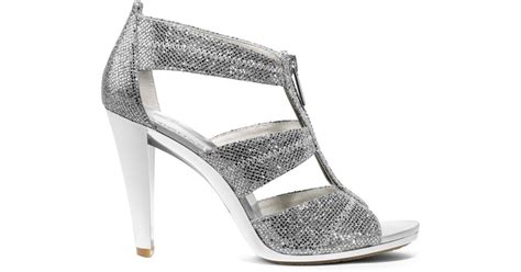 schuh michael kors silber|michael kors high heel shoes.